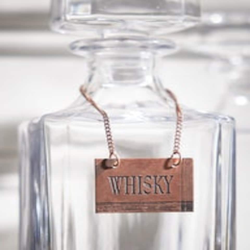 image 1 of Copper Whisky Decanter Tag