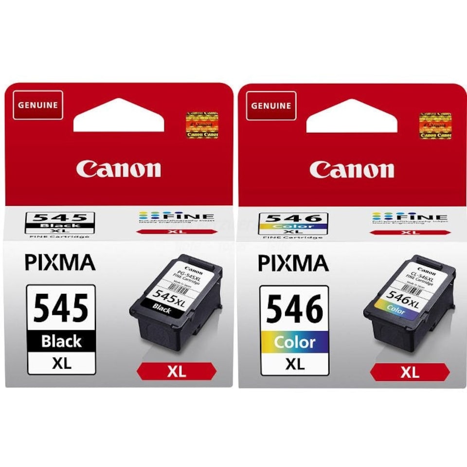 image 1 of Canon PG545XL Black & CL546XL Colour Ink Cartridge