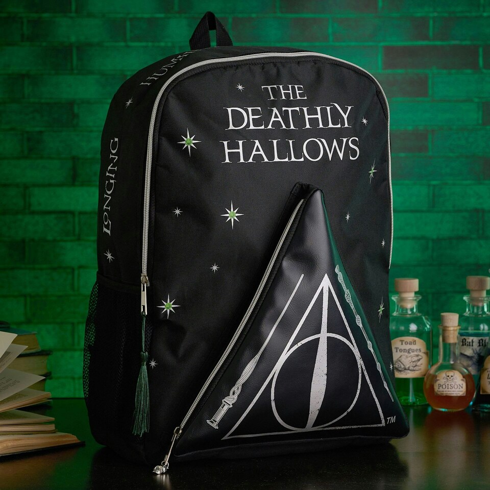 image 1 of Warner Bros Harry Potter Dark Arts Backpack - Deathly Hallows