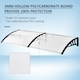 image 4 of Outsunny Outdoor Curved Window Porch Canopy Awning UV Rain Cover 0.8x2m Clear | Clear | Clear | 1