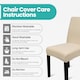 image 3 of Velvet Stretch Chair Covers, Spandex Dining Chair Slipcovers