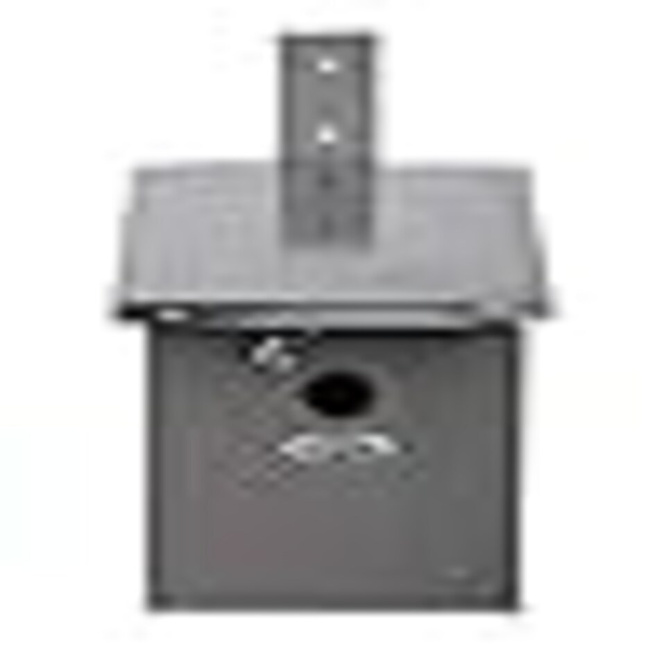 Bird Nest Box Grey Wood Mix Credit Grey