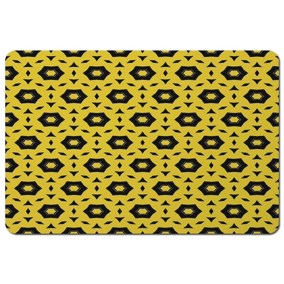 image 1 of Yellow & Black Geometric Pattern (Placemat)