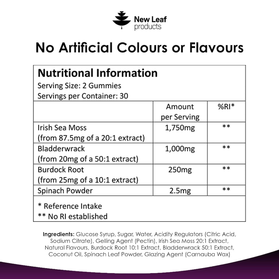image 1 of Sea Moss Gummies + Burdock Root & Bladderwrack