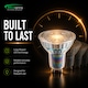image 6 of BELL Lighting 5 Pack GU10 Premium Quality Glass LED Spotlight Bulbs 3.1W 350lm 38 Deg Beam