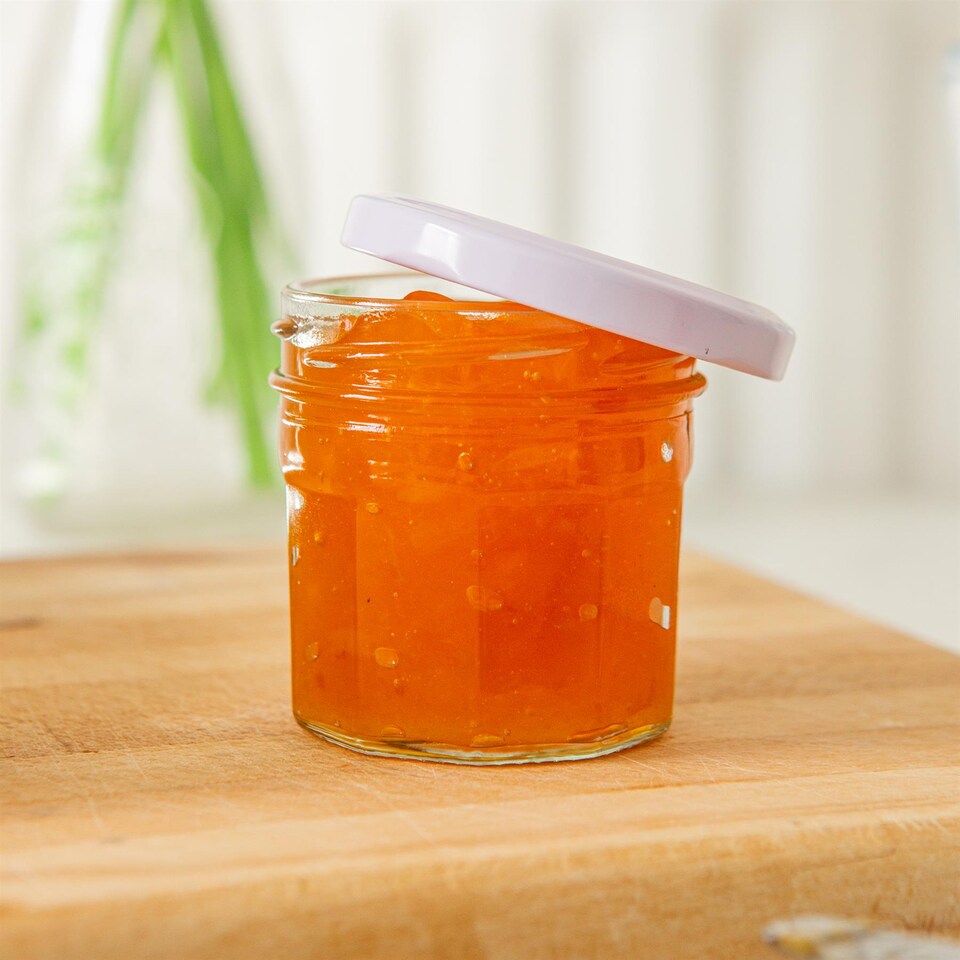 image 1 of Argon Tableware Glass Jam Jars with Lids - 110ml - Pack of 6