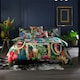 image 1 of Signature Teal Duvet Cover Set – 100% Cotton, 200 Thread Count, Digital Print & Piped Edge Multi | Multicoloured | King