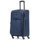 image 1 of Flight Knight Lightweight 4 Wheel 800D Soft Case Quilted Suitcases Anti Crack Cabin & Hold Luggage Options 100+ Airlines Approved - easyJet, BA & Many More! Blue | Navy | Medium