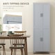 image 10 of HOMCOM Modern Kitchen Cupboard Storage Cabinet with 6 Shelves, Grey