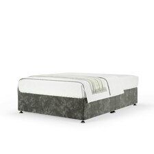 Majestic 1000 Pocket Sprung Charcoal Chenille Divan Set King Size