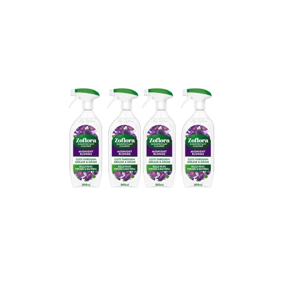image 1 of Zoflora Midnight Blooms Disinfectant Spray 800ml | White | 6 - White | 4800ml | 1