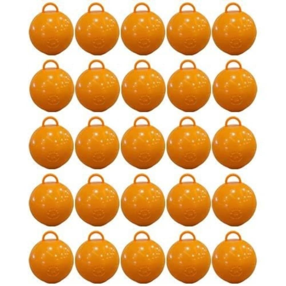 image 1 of Orange Round Bubble Balloon Weights 75g - Pack of 25 | Orange