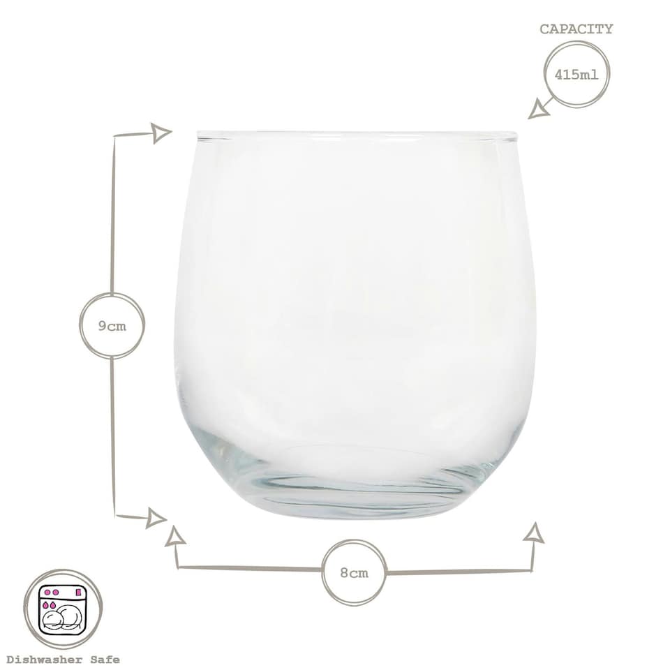image 1 of LAV Gaia Whisky Glasses - 415ml - Pack of 12 Clear