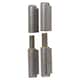 image 1 of Lift Off Bullet Hinge Weld On Brass Bush 16x100mm Heavy Duty Door Hatch 2PK | Silver