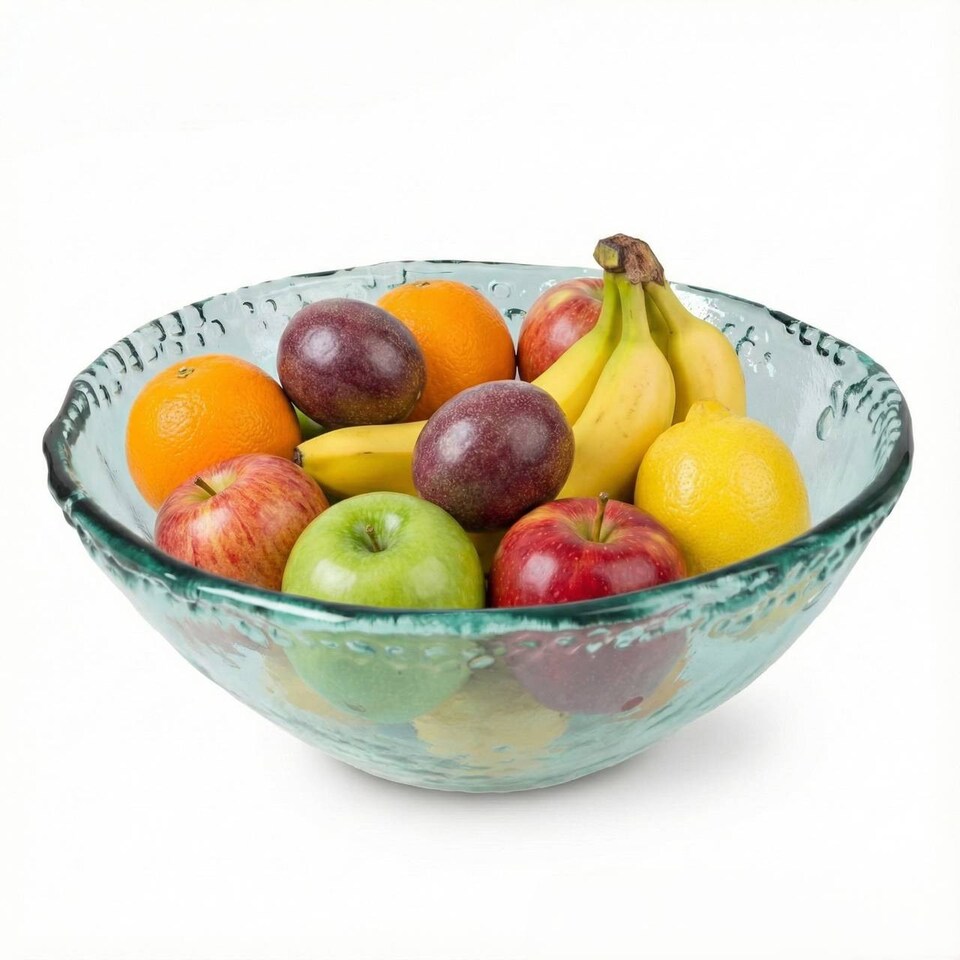 image 1 of Large Glass Fruit Bowl 29cm