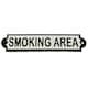 image 1 of Smoking Area Cast Iron Sign Plaque Door Wall Fence Cafe Shop Pub Hotel Bar