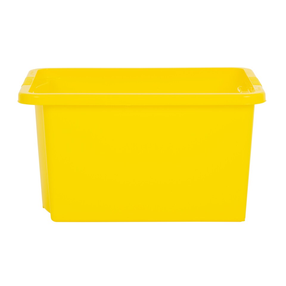 image 1 of Wham Stack & Store 4 x 35L Plastic Storage Boxes | Yellow | 4