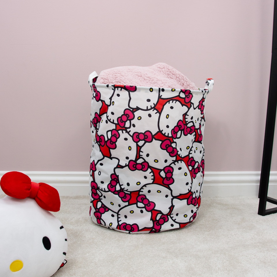 image 1 of Hello Kitty Star Fabric Storage Hamper
