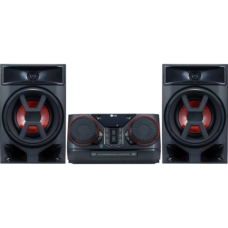 image 1 of LG CK43N Black Mini Hi-Fi System 300 Watt