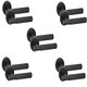 image 1 of Golden Grace 5 Pair Linear T-Bar Door Handles in Matt Black Finish Black