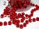 image 5 of Metallic 24ft Red Hanging Bead Garland Christmas Tree Xmas Home Room Decor Party Tinsel String Chain