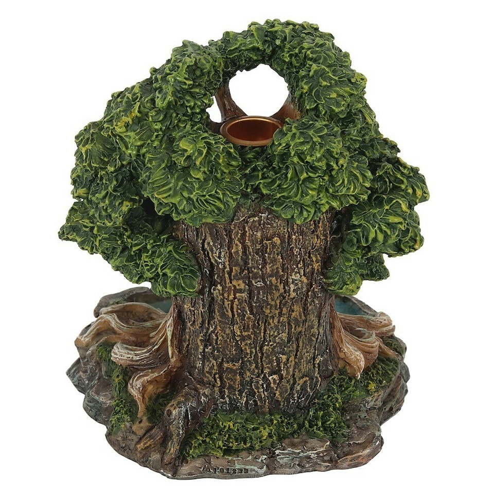 image 1 of Something Different Tree Man Pond Backflow Incense Burner - Green/Brown - One Size