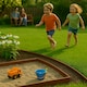 image 5 of Harbour Housewares Flexible Plastic Lawn & Path Edging - 20m x 4cm - Brown