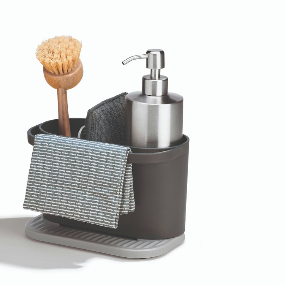 image 1 of ReBorn Recycled Sink Tidy Green | Sage Green & Charcoal Grey