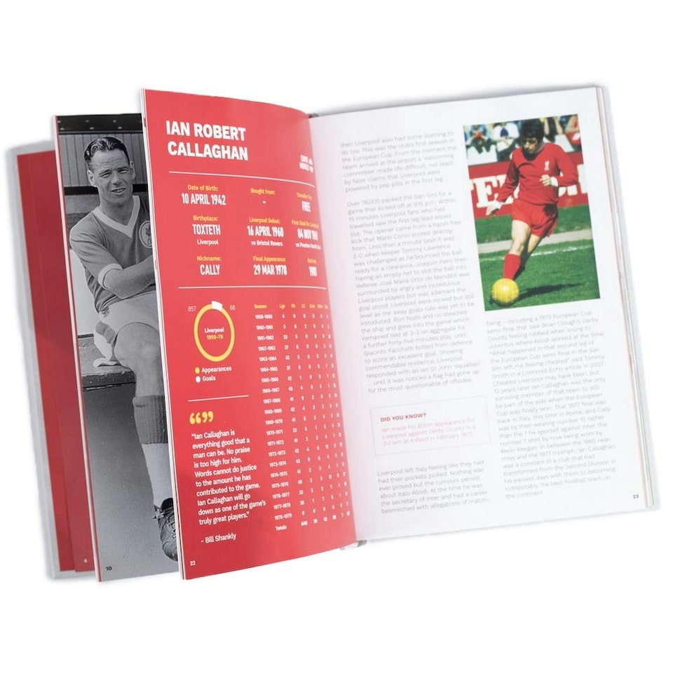 image 1 of Liverpool FC Magnificent Number 7s Book - White/Red/Yellow - One Size