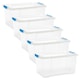 image 1 of Medium Under Bed Clear Storage Box | Clear | 5