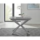 image 4 of Furniturebox Lira Grey 100cm Extending Dining Table