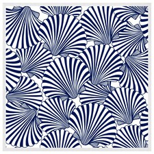 Striped sea shells (Picutre Frame) White | L