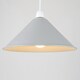 image 2 of ValueLights Waywell Grey Tapered Ceiling Light Shade with B22 LED Bulb