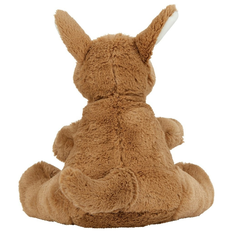 image 1 of Mumbles Kangaroo Teddy Bear - Brown/White - One Size
