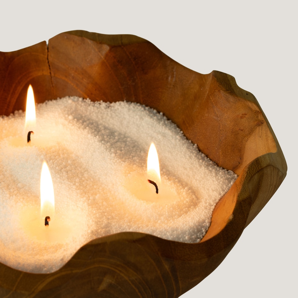 image 1 of Serenityy Unfragranced Candle Sand - White - 300g