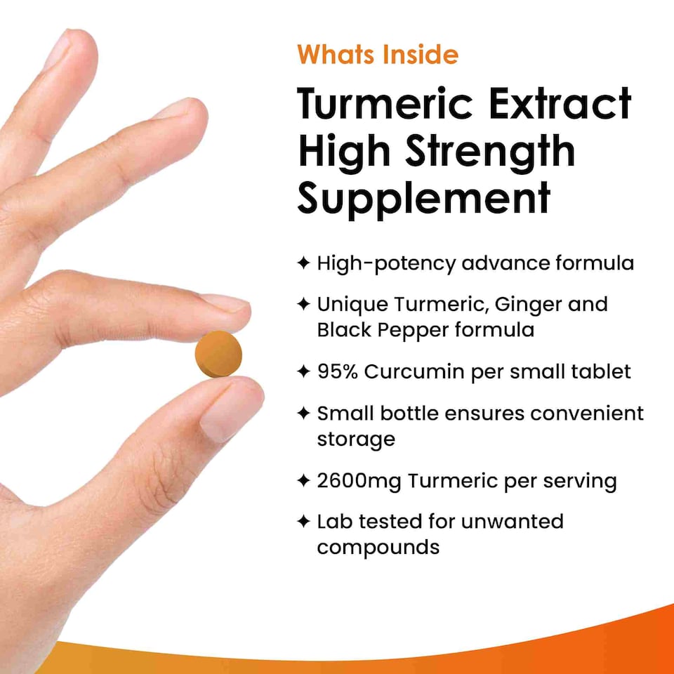 image 1 of Turmeric Tablets 95% Curcumin (6 months supply)