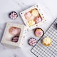 image 10 of Anniversary House Gold Star Square Treat Boxes with Window Pack of 2