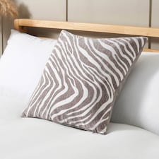 BHS Zebra Print Cushion, Natural