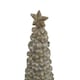image 2 of Medium Cedar Tree with Star - Resin - L8 x W8 x H26 cm - Beige