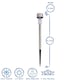 image 3 of Kingavon Stainless Steel Solar Pathway Light - 31.5cm - Silver Grey