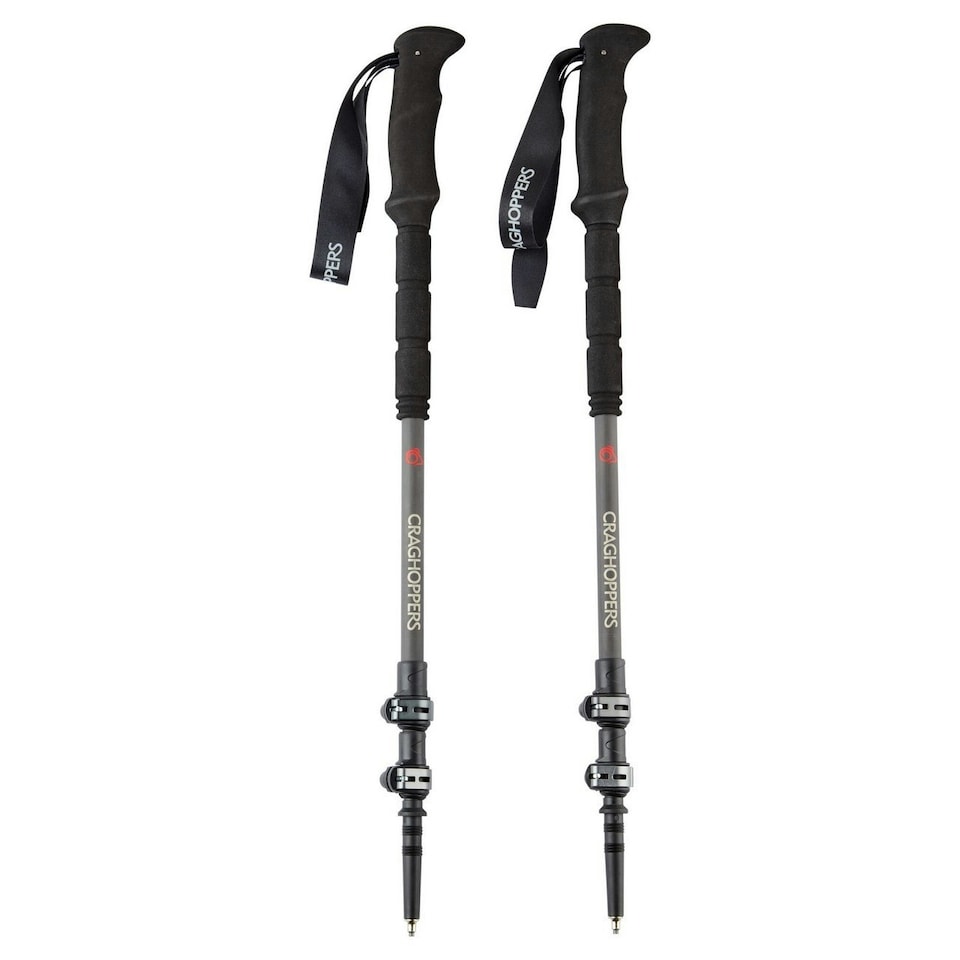 image 1 of Craghoppers Treklite Carbon Trekking Poles (Pack of 2) - Carbon Grey/Black - One Size | Multi | Grey | One Size