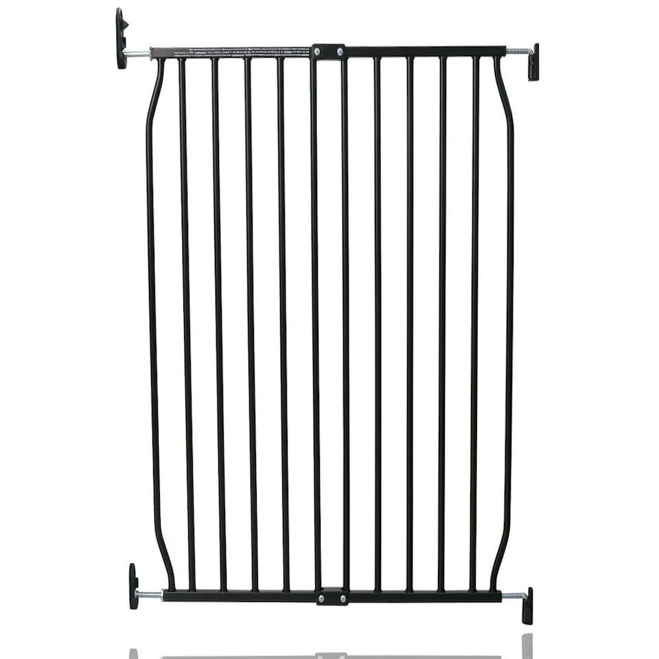image 1 of Safetots Extra Tall Eco Screw Fit Baby Gate, Black, 70cm - 80cm, Extra Tall Gate 100cm in Height, Stair Gate for Baby