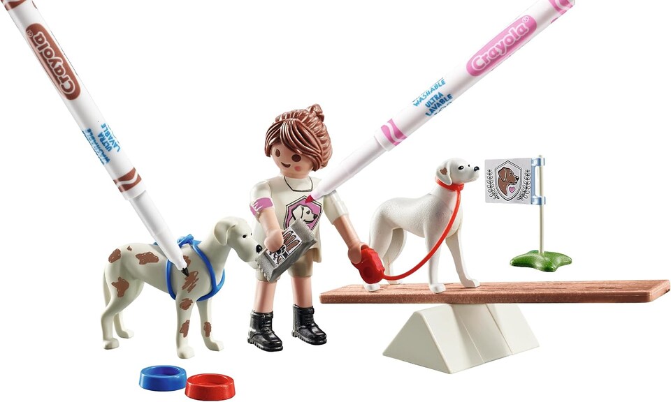 image 1 of Playmobil Color Dog Training