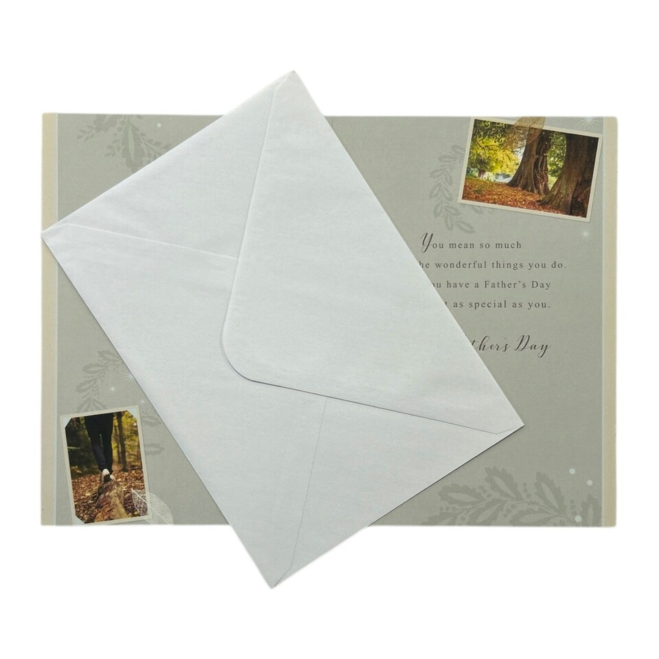 image 1 of To My Husband Photographic Forest Design Father's Day Card