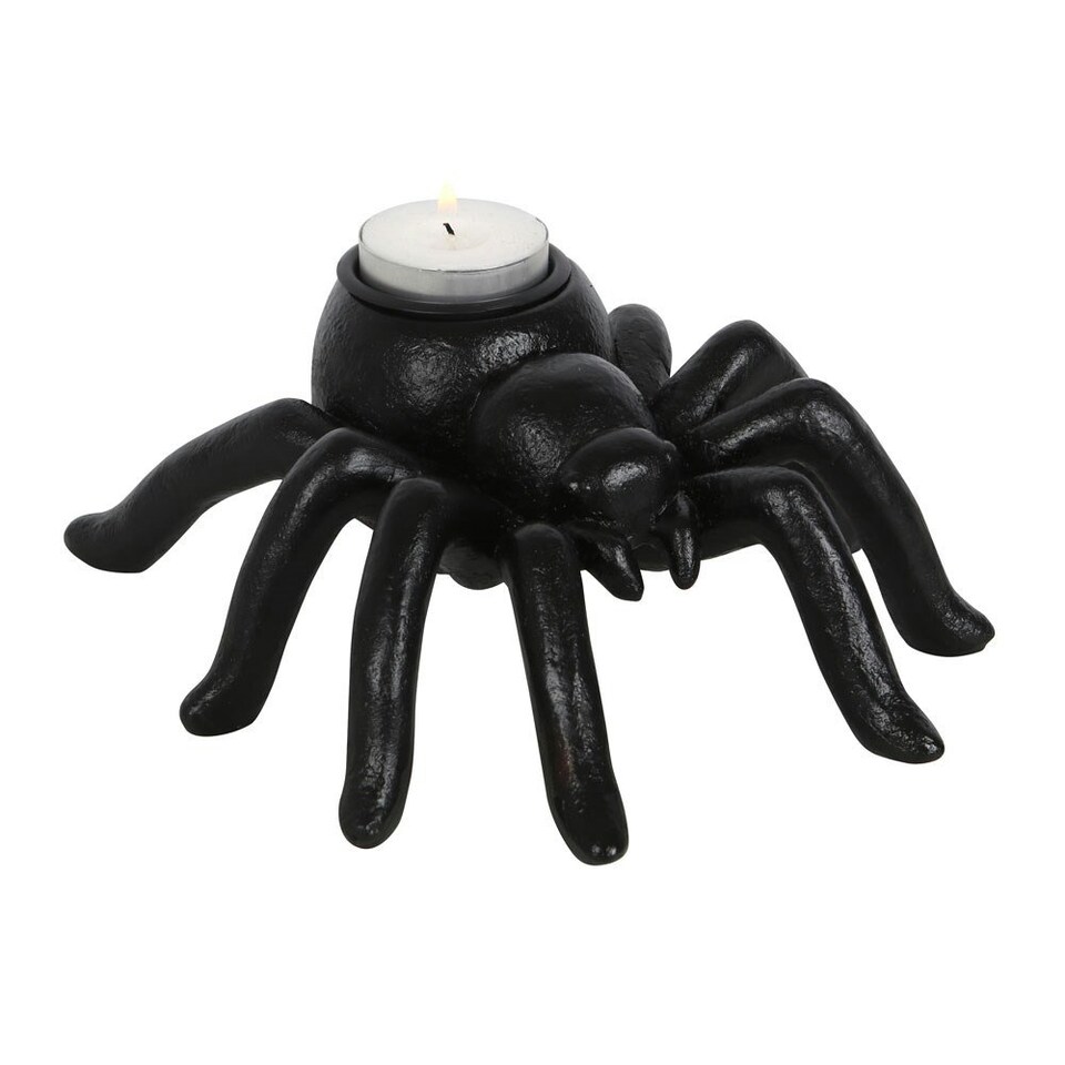 image 1 of Something Different Spider Tealight Holder - Black - One Size