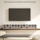 image 8 of HOMCOM Set of 2 CD Storage Units with Adjustable Shelves, High Gloss Grey