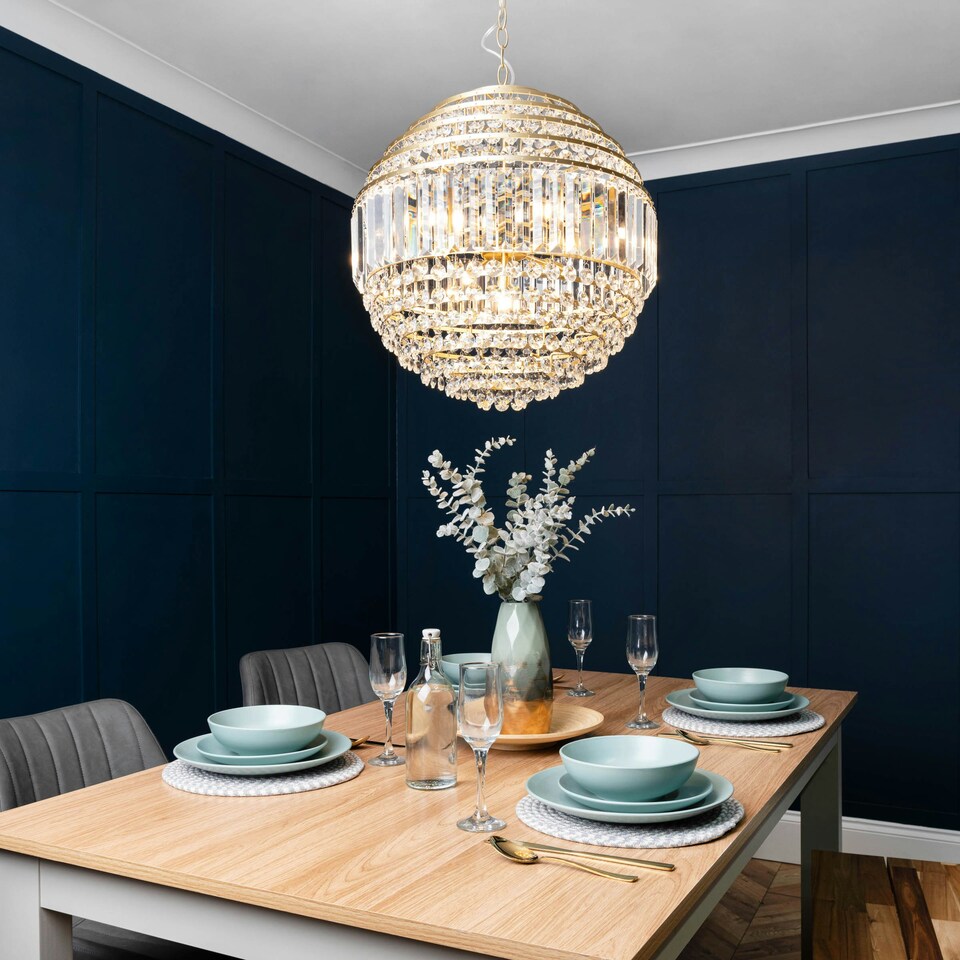 image 1 of BHS Paladina Large Ball Ceiling Pendant | Gold | Brass | 1