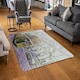 image 2 of London bus YELLOW rear (Rug) Yellow | Large: 140x200cm