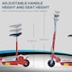 image 5 of HOMCOM Foldable Powered Scooter with Adjustable Seat and Brake, Red