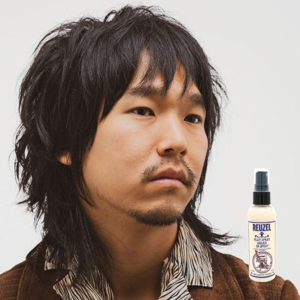 image 1 of Reuzel Clay Hairspray for Men, Texturizing & Volumizing Spray, Matte Finish, Lightweight Hold, 3.38oz 100ml